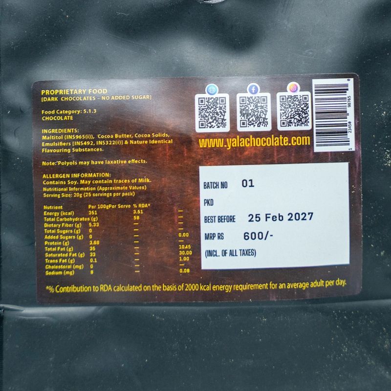 Dark chocolate with zesty lemon burst