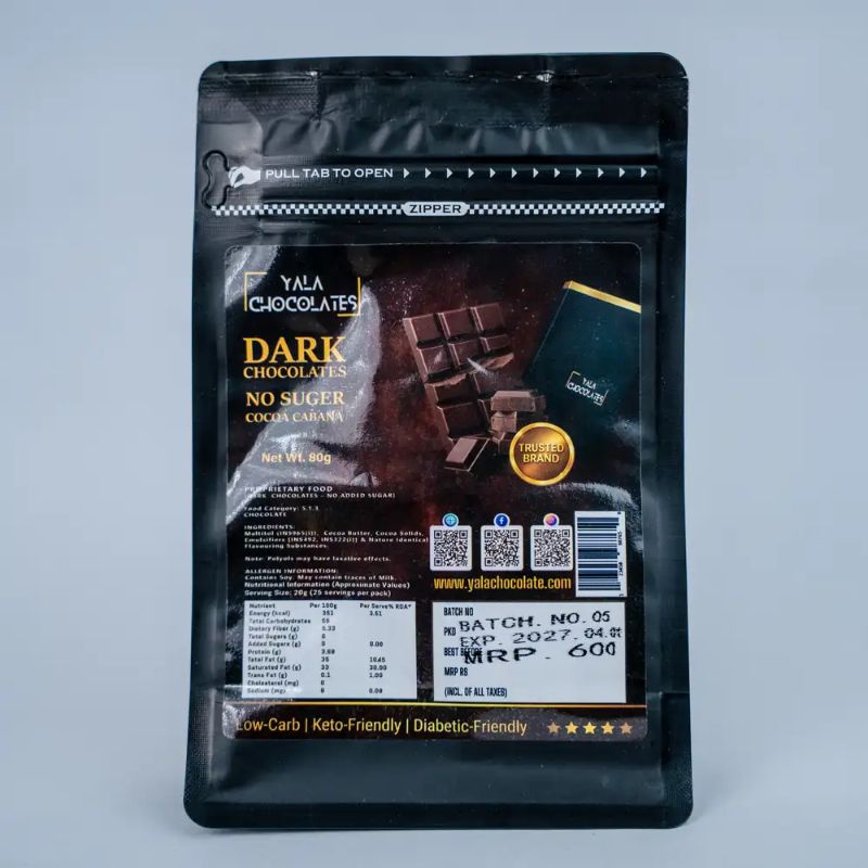 Yala Dark chocolate no sugar