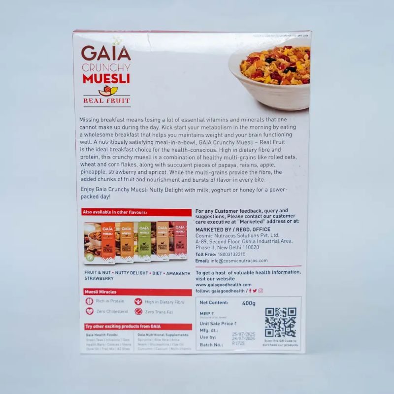 Gaia museli  Real Fruit (400 gm)