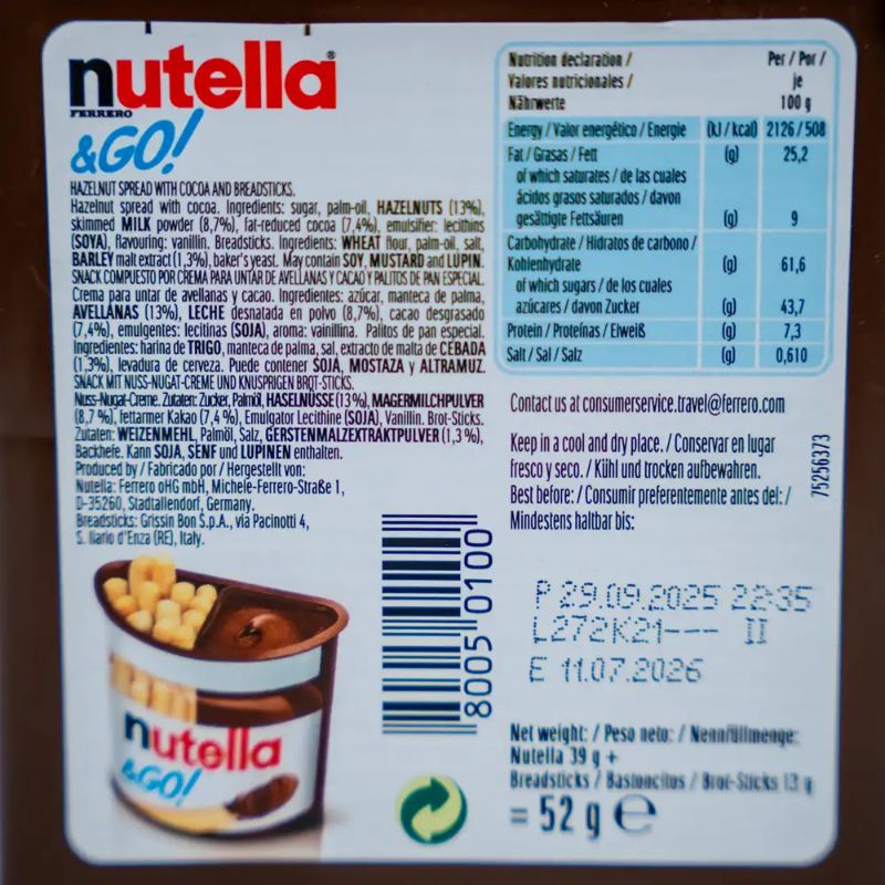 Nutella and go